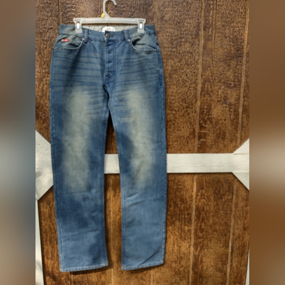 Mens W30 L34 Genuine Lee Cooper Button Fly Classic 5 Pocket Reg Jean Pants